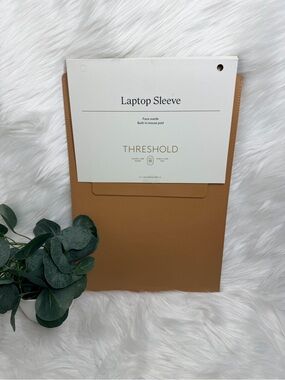 Threshold Faux Suede Laptop Sleeve - Tan Brown
